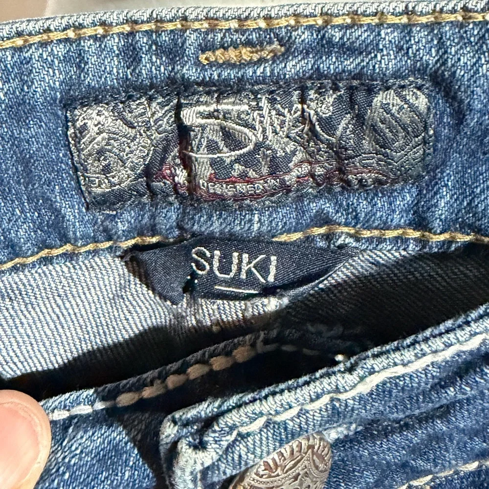 Silver Suki Jeans Women's Flare Blue Denim Size 33x28 - Picture 6 of 10